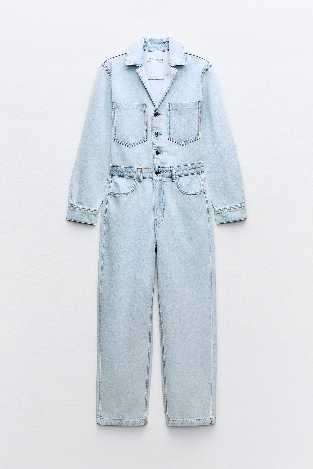 Combinaison jean manches longues poches avant**