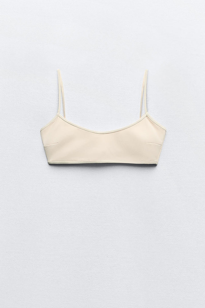 Haut bikini sport liseré