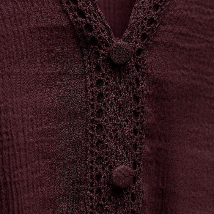Moudda ZARA - Robe Mini Viscose - Taille Élastique & Dentelle - Tunisie 3