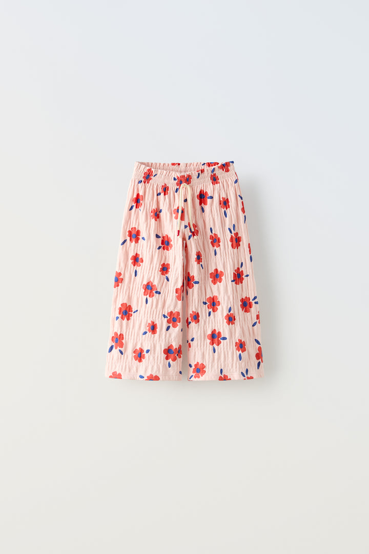 Pantalon culotte allover fleurs Hello Crew II pour enfant