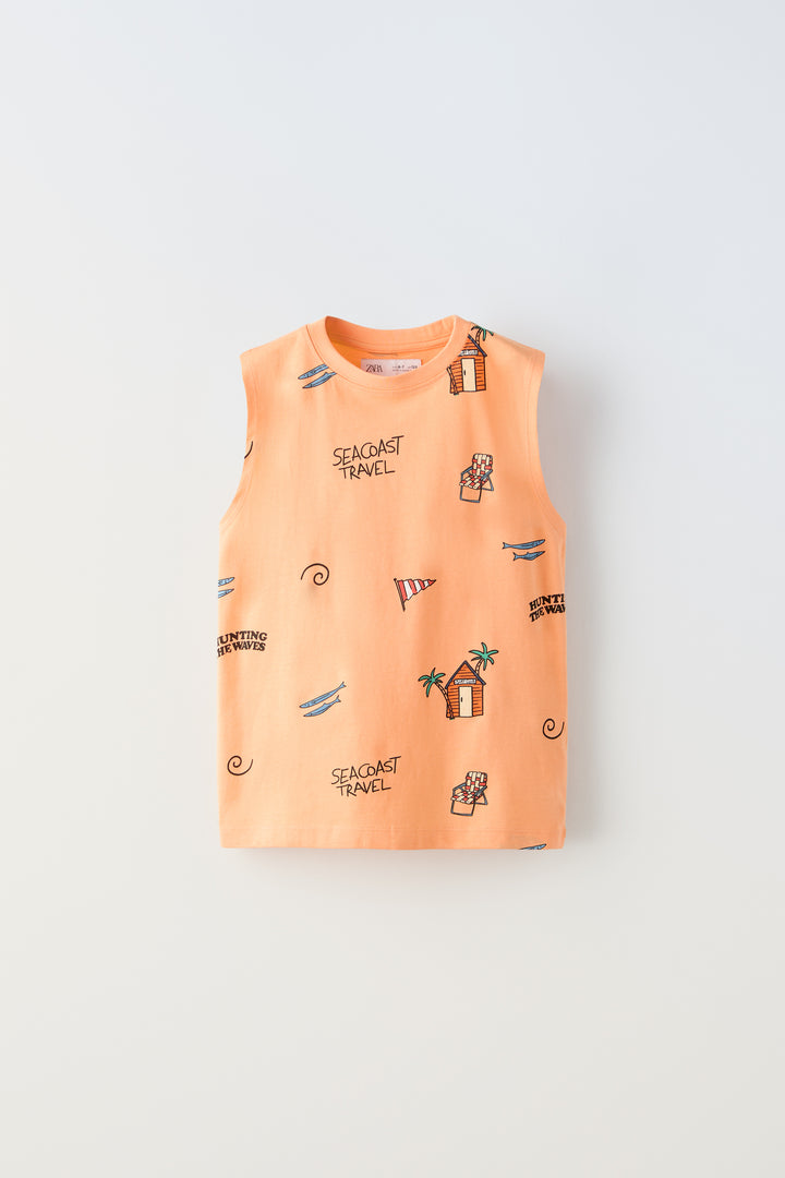 Haut sans manches tous motifs "Hunting the Waves"