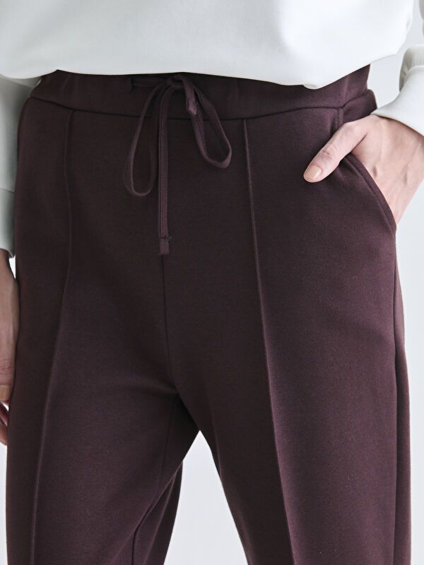 Moudda LC Waikiki - Pantalon jersey Femme Brun chocolat - Tunisie 3