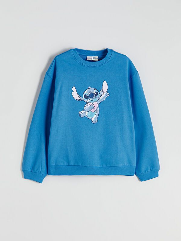 Moudda LC Waikiki - Sweatshirt en jersey sous licence Fille Bleu - Tunisie 1