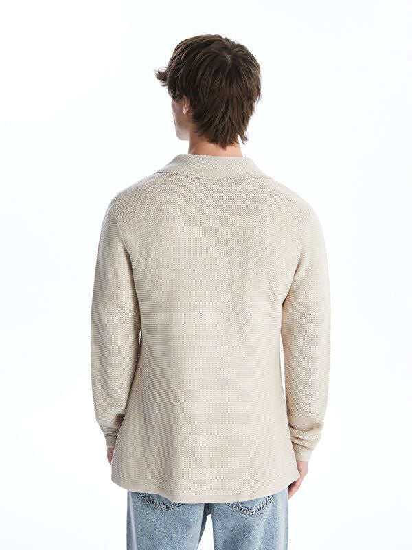 Moudda LC Waikiki - Cardigan en tricot Homme Beige clair - Tunisie 5