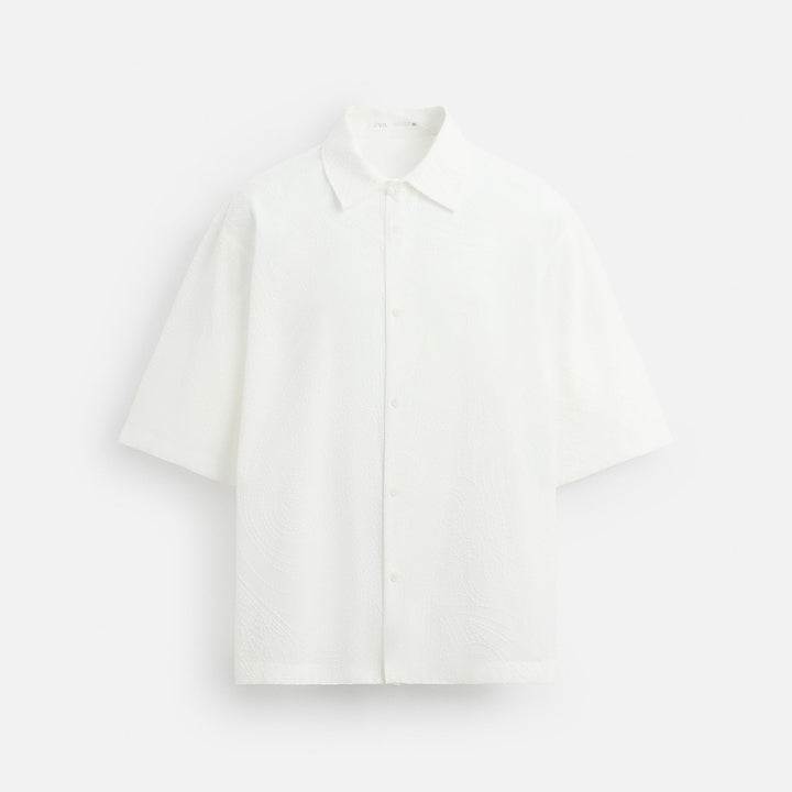 Moudda ZARA - Chemise - Flock Blanc Allover - Tunisie 1