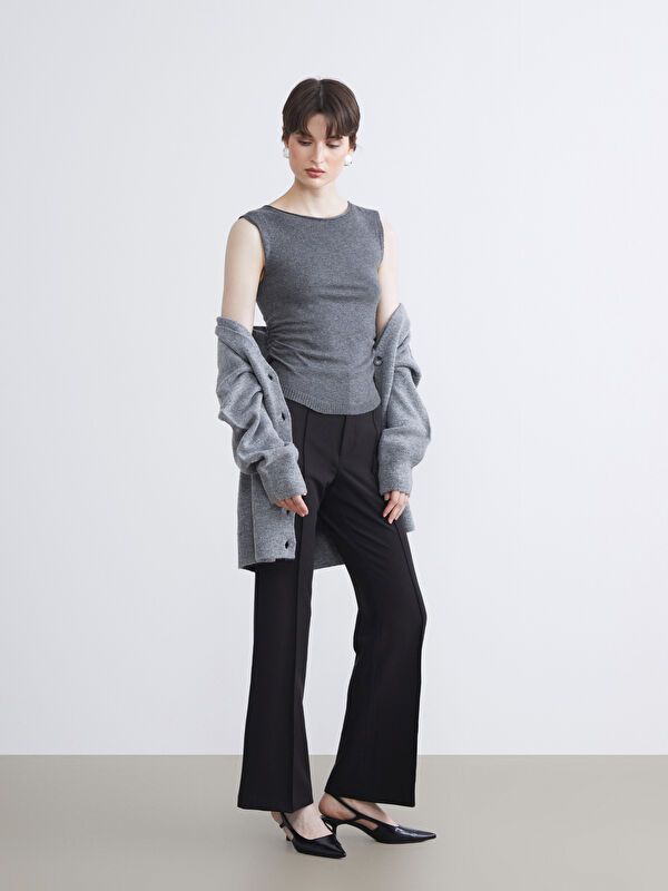 Moudda LC Waikiki - Pantalon tissé moyen Femme Noir - Tunisie 1