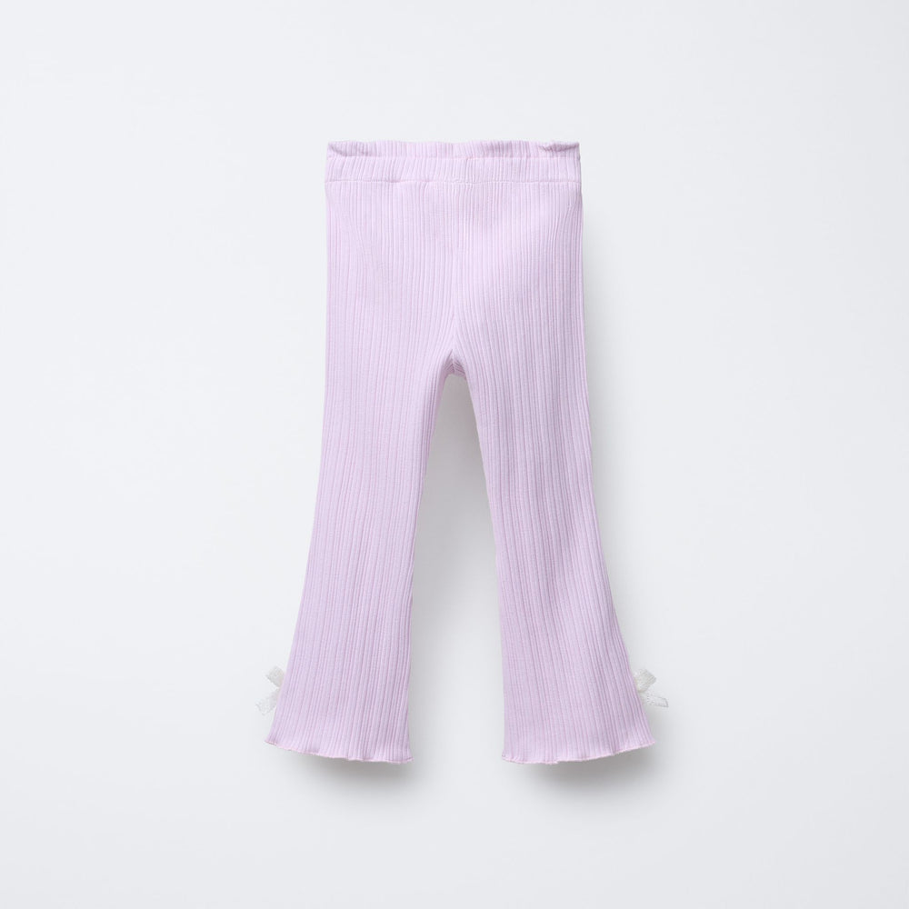 Moudda ZARA - Pantalon Enfant Flare - Dentelle Latérale & Nœud - Tunisie 2