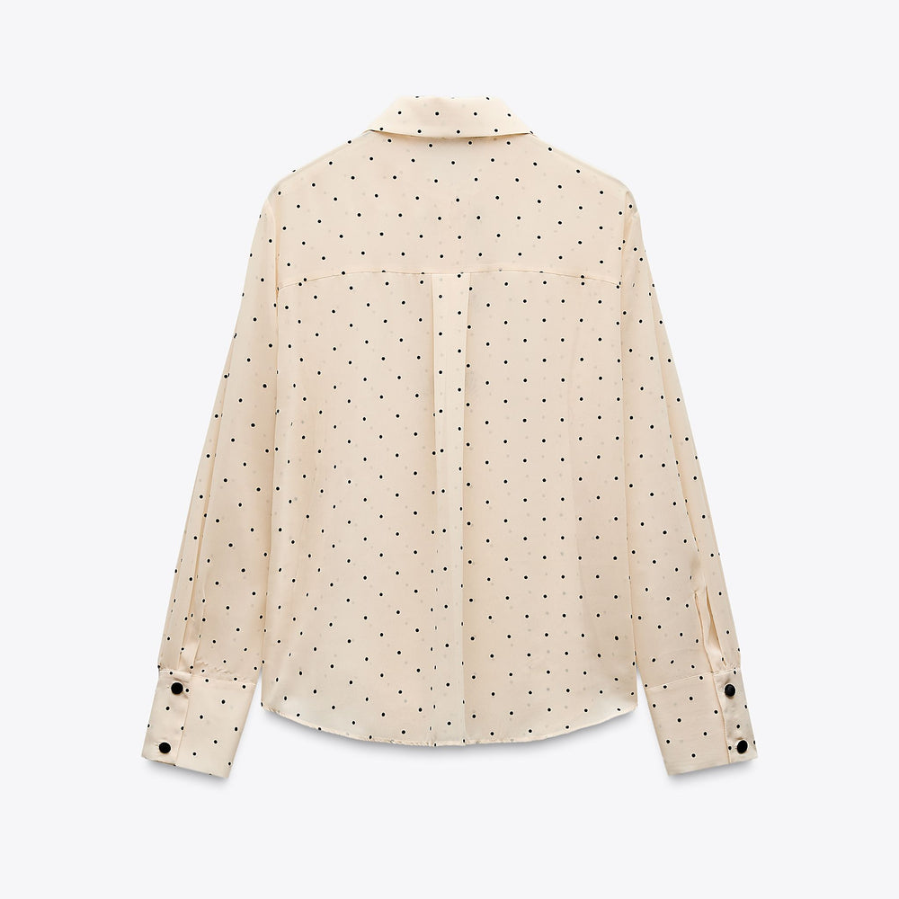 Moudda ZARA - Chemise - Pois, Nœuds Contrastés & Bouton Recouvert - Tunisie 2