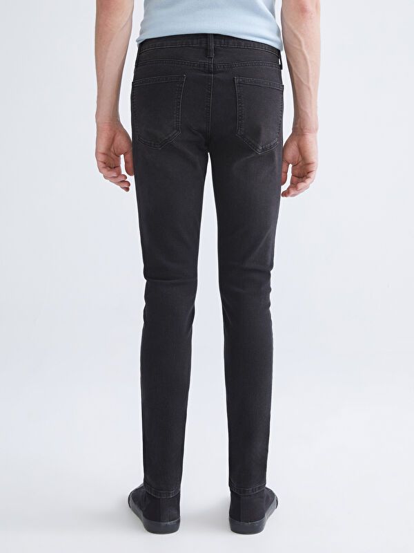 Moudda LC Waikiki - Pantalon jean tissé basique Homme Rodéo noir - Tunisie 4