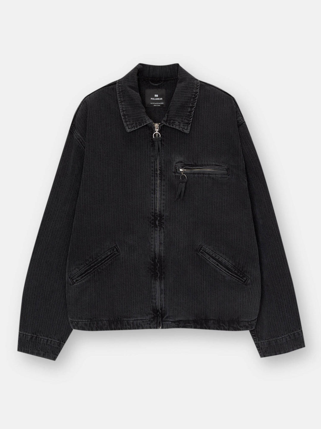 Moudda PULL & BEAR - Veste Fantaisie Denim - Noir - Tunisie 3