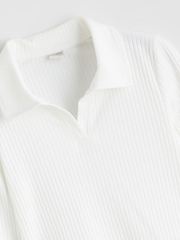 Moudda LC Waikiki - Body en jersey manches longues Fille Ecru - Tunisie 2