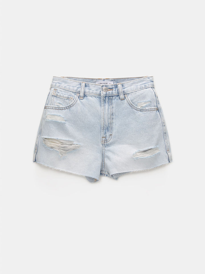 Moudda PULL & BEAR - Short Mom Déchiré - Tunisie 3