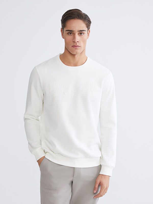 Moudda LC Waikiki - Sweatshirt imprimé basique - Tunisie 5