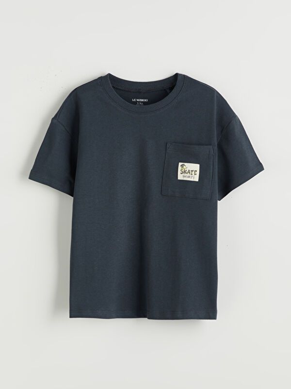 Moudda LC Waikiki - T-shirt en jersey manches courtes Garçon Anthracite - Tunisie 1