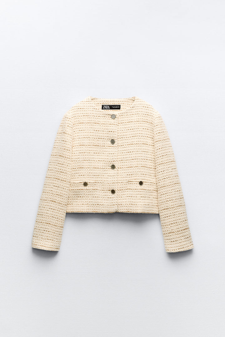 Blazer col rond structuré