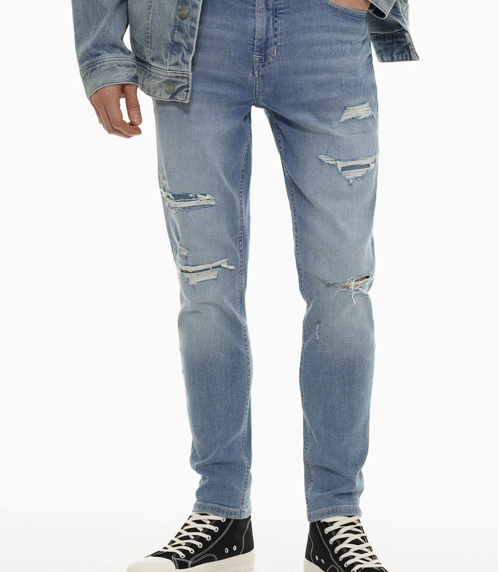 Moudda Lefties - Pantalon Denim Skinny - Rips and Repairs - Tunisie 4