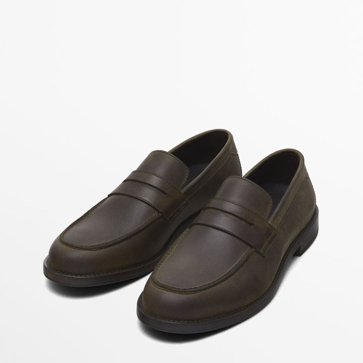 Moudda Massimo Dutti - Mocassin cuir marron - Tunisie 4