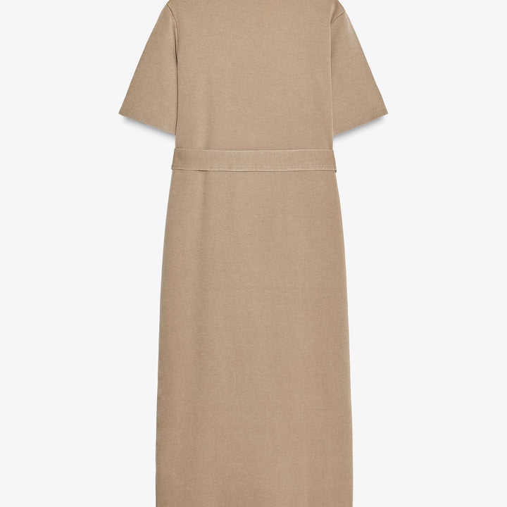 Moudda ZARA - Robe Midi Interlock Lavé - Ceinture - Tunisie 2