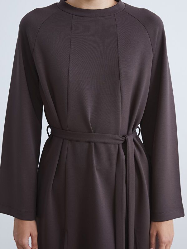 Moudda LC Waikiki - Tunique en jersey manches longues Femme Brun - Tunisie 3