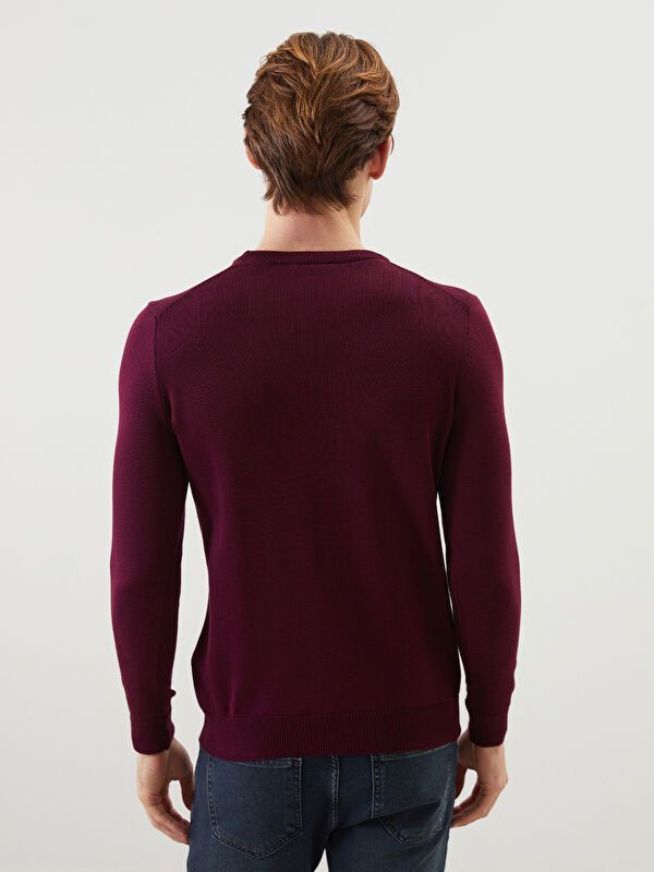 Moudda LC Waikiki - Pull en tricot Homme Bordeaux - Tunisie 4