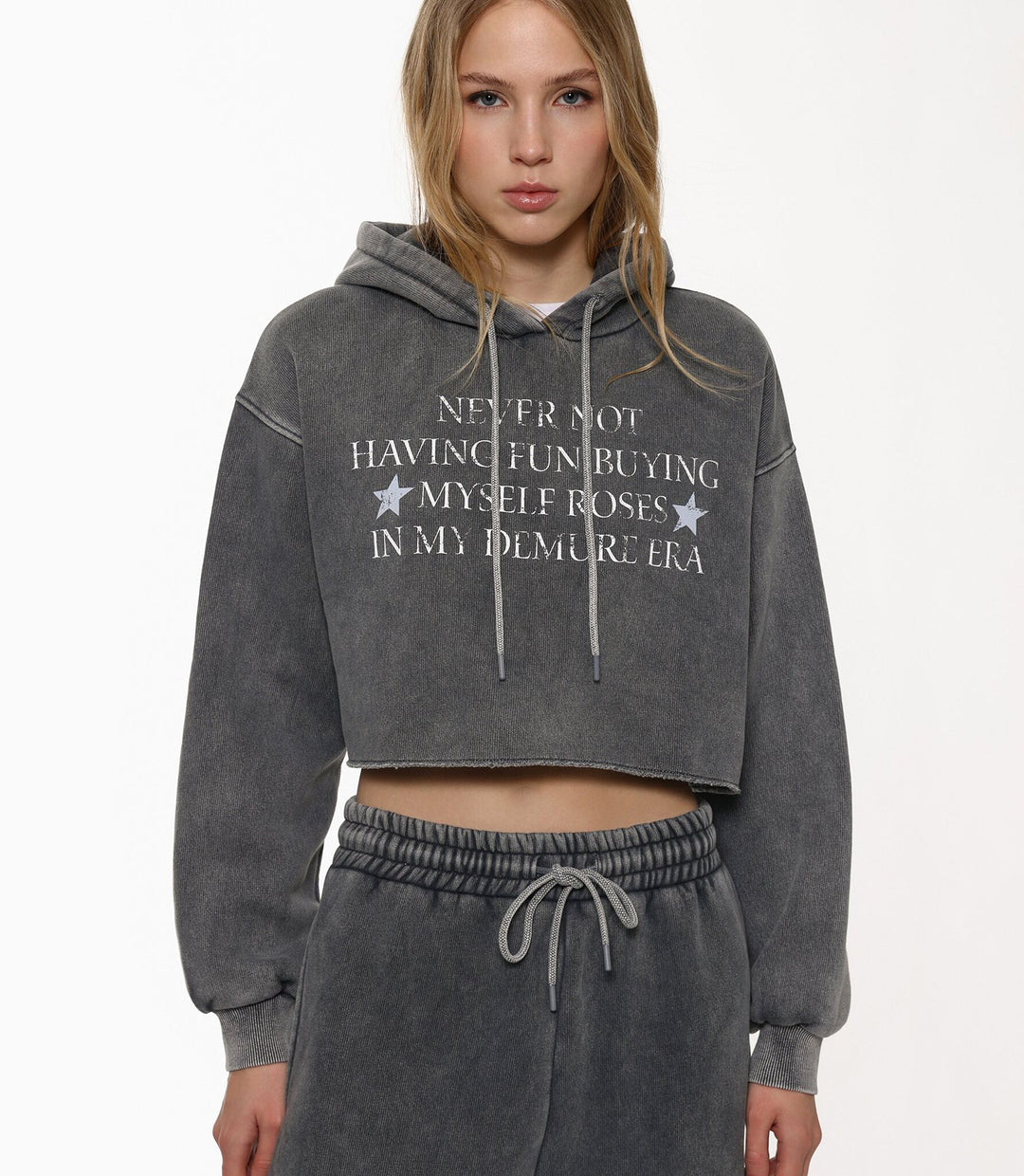 Moudda Lefties - Sweat Capuche Crop - Capsule Acid Wash - Tunisie 2