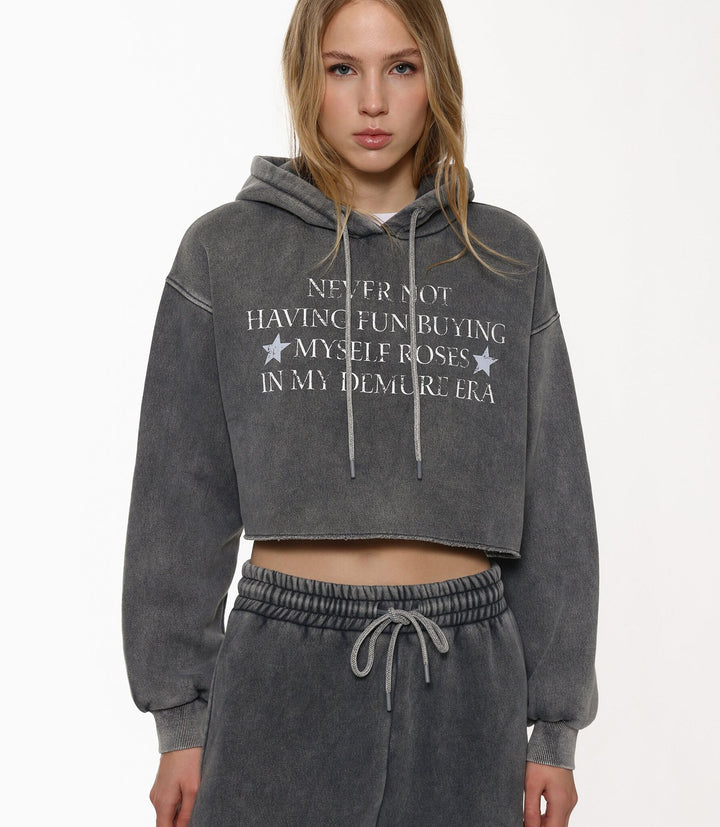 Moudda Lefties - Sweat Capuche Crop - Capsule Acid Wash - Tunisie 2