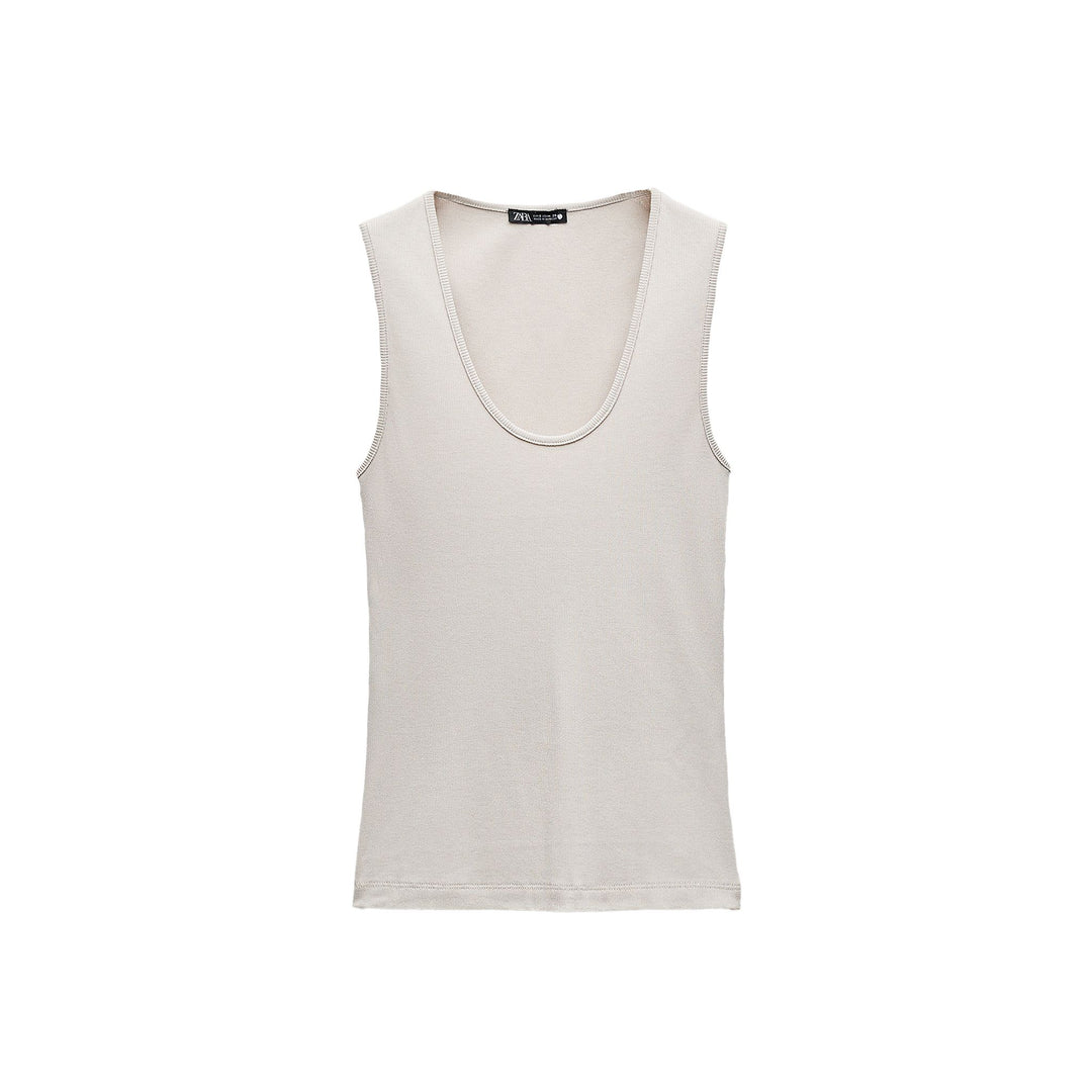 Moudda ZARA - T-shirt Côtelé Viscose et Polyester - Tunisie 3