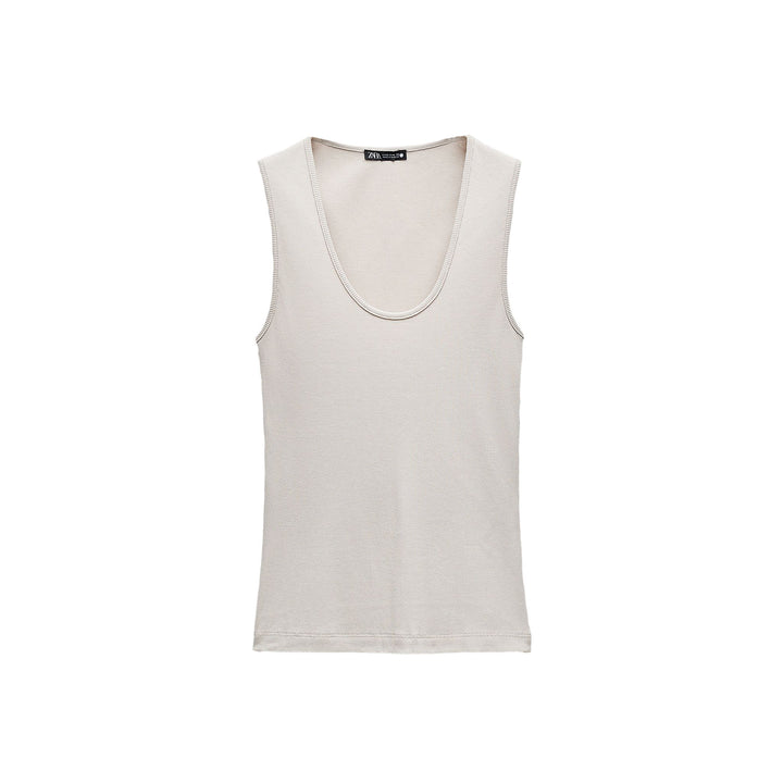 Moudda ZARA - T-shirt Côtelé Viscose et Polyester - Tunisie 3