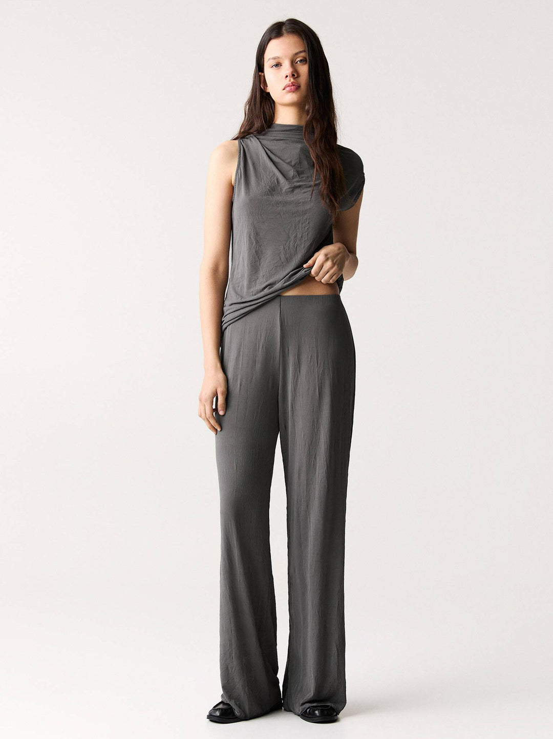 Moudda PULL & BEAR - Pantalon Droit - Froissé - Tunisie 2