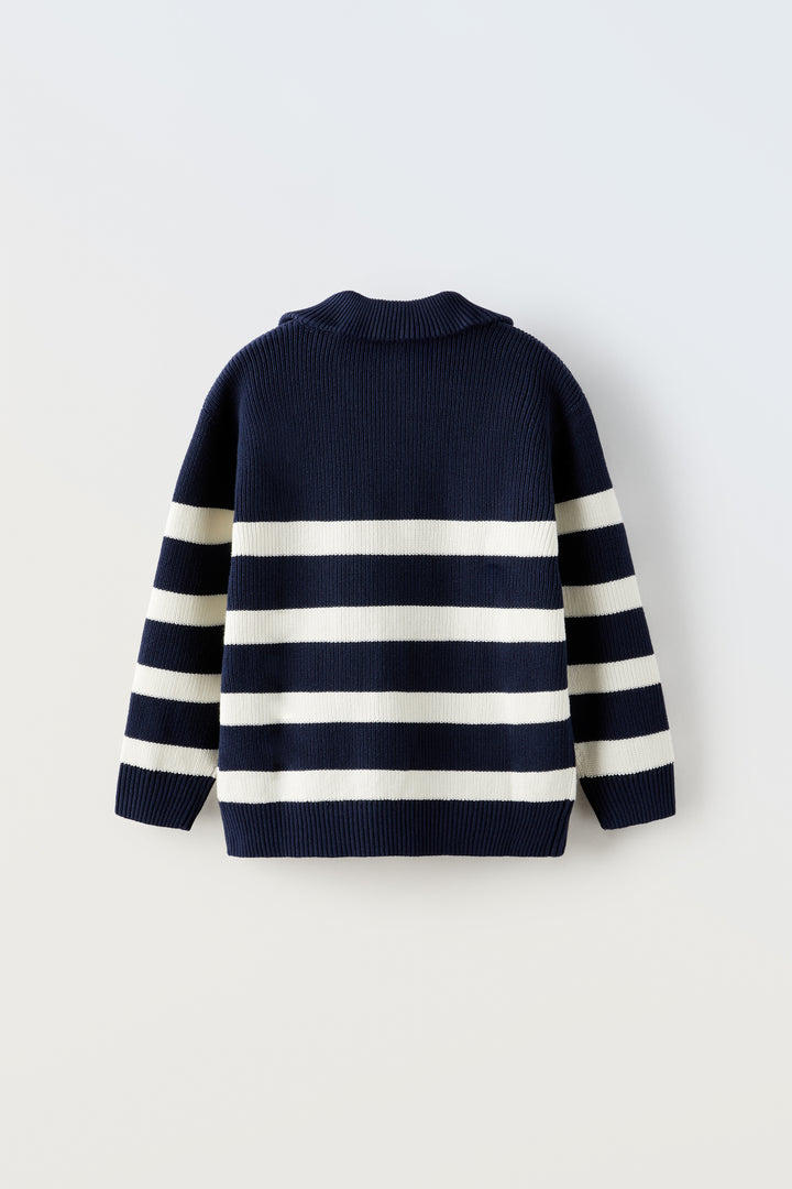 Pull rayures col camionneur
