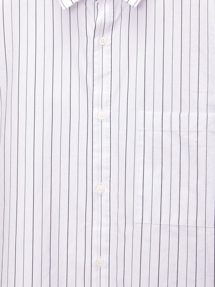 Moudda PULL & BEAR - Chemise Manches Longues Popeline Rayures Boxy - Tunisie 1
