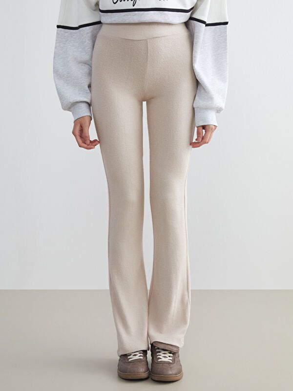 Moudda LC Waikiki - Pantalon en jersey Femme Mélange beige - Tunisie 2