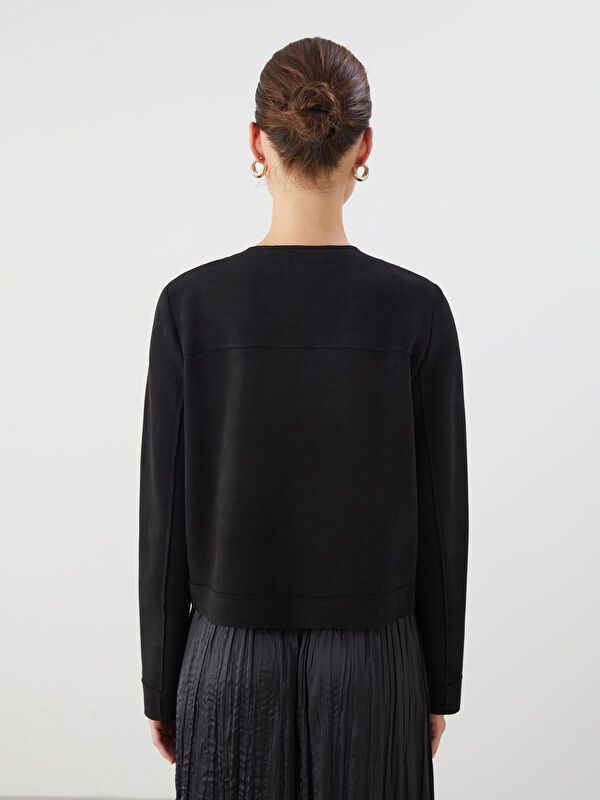 Moudda LC Waikiki - Chemise tissée manches longues Femme Noir - Tunisie 4