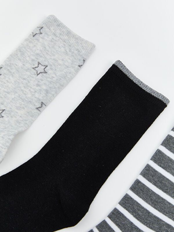 Moudda LC Waikiki - Chaussettes courtes Femme Mélange gris clair - Tunisie 2