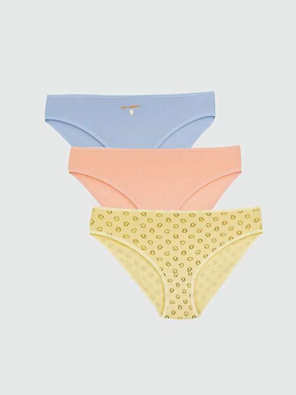 Moudda LC Waikiki - Culotte en jersey couleur Jaune imprimé pour femmes - Tunisie 1