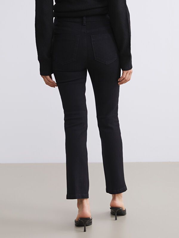 Moudda LC Waikiki - Pantalon jean tissé basique Femme Rodéo noir+m - Tunisie 4