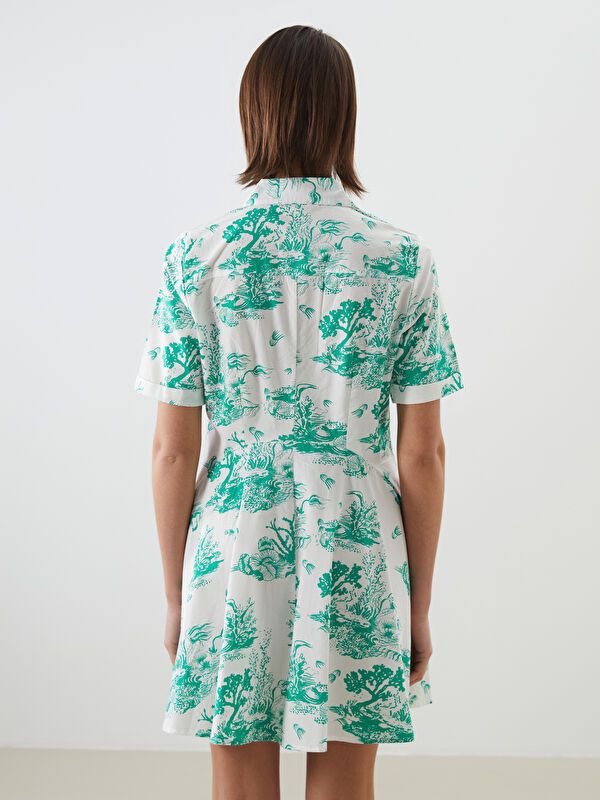 Moudda LC Waikiki - Robe manches courtes en tissu pour Femme - Tunisie 4