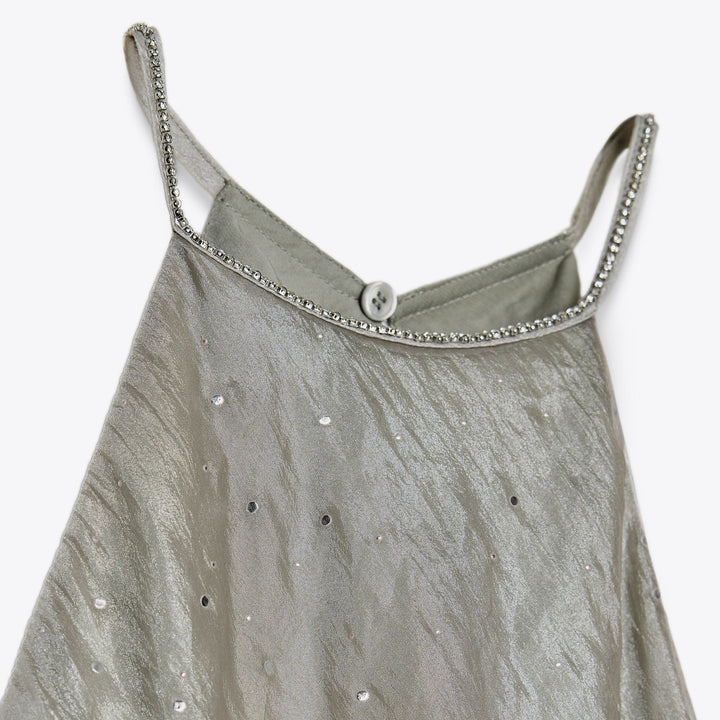 Moudda ZARA - Robe Midi - Col Halter & Bretelle Bijou - Tunisie 3