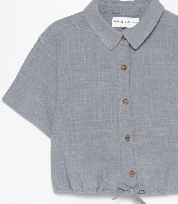 Moudda Lefties - Chemise - Nœud & Coton Slub Fille - Tunisie 4