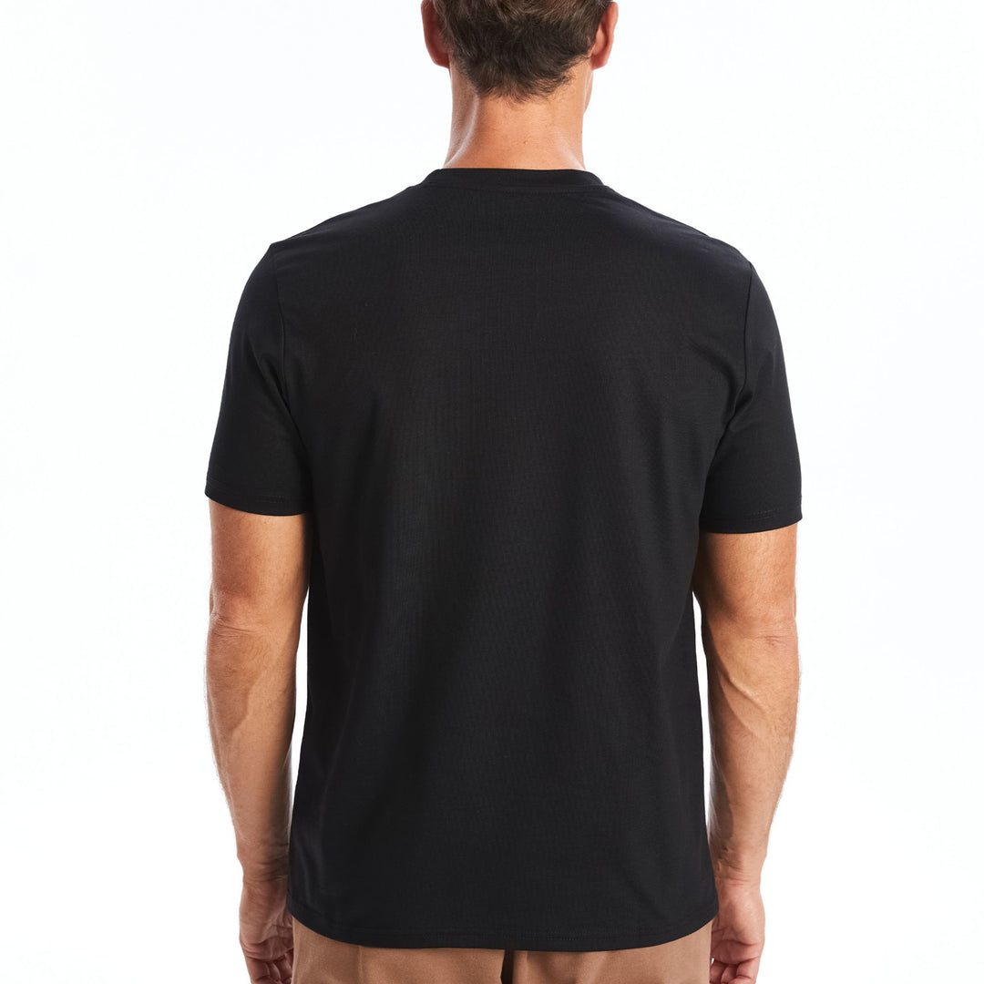 Moudda LC Waikiki - T-shirt jersey col rond manches courtes Homme Noir - Tunisie 4