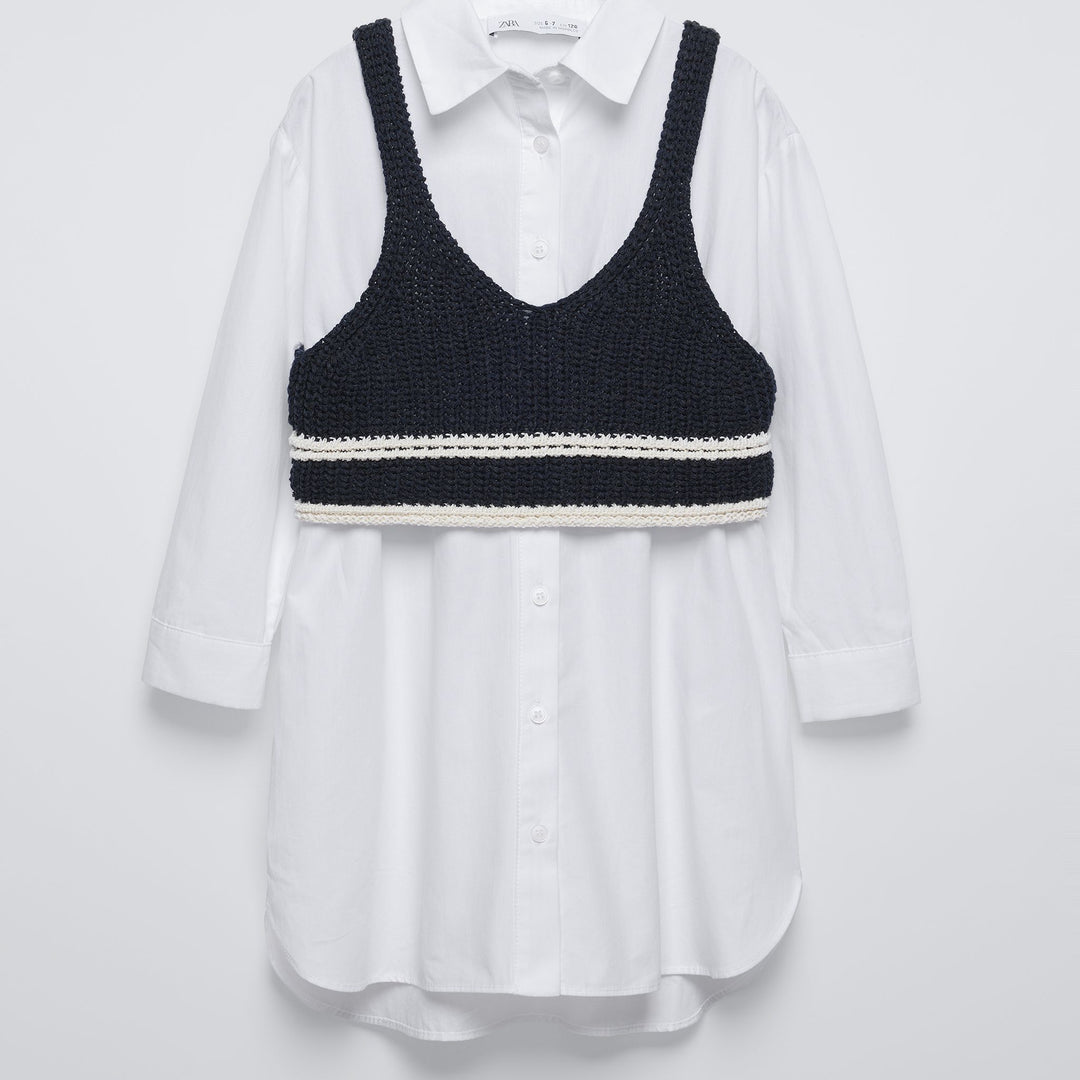Moudda ZARA - Robe fille chemisier top maille - Tunisie 2