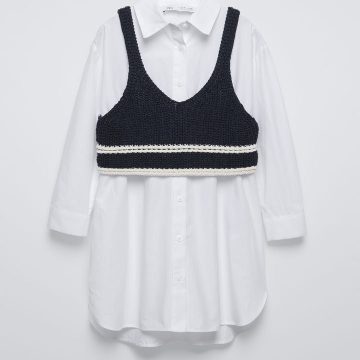 Moudda ZARA - Robe fille chemisier top maille - Tunisie 2