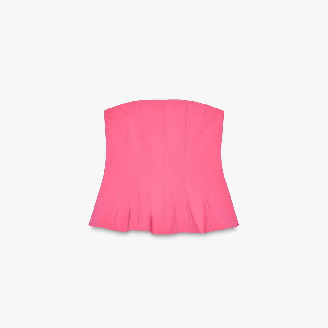 Moudda ZARA - Top Élastique - Motif & Peplum - Tunisie 1