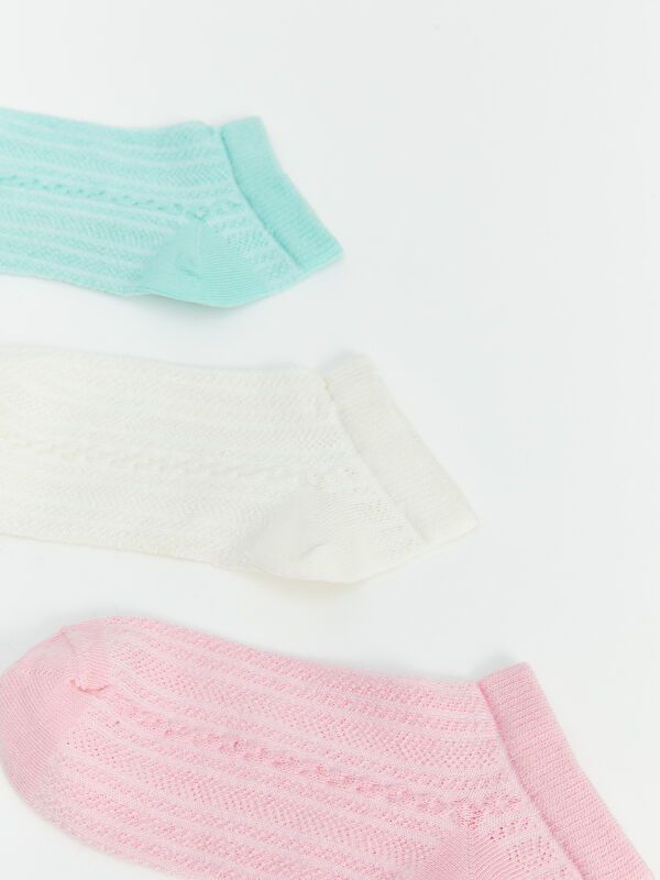 Moudda LC Waikiki - Chaussettes pour sneakers Fille Rose pâle - Tunisie 2