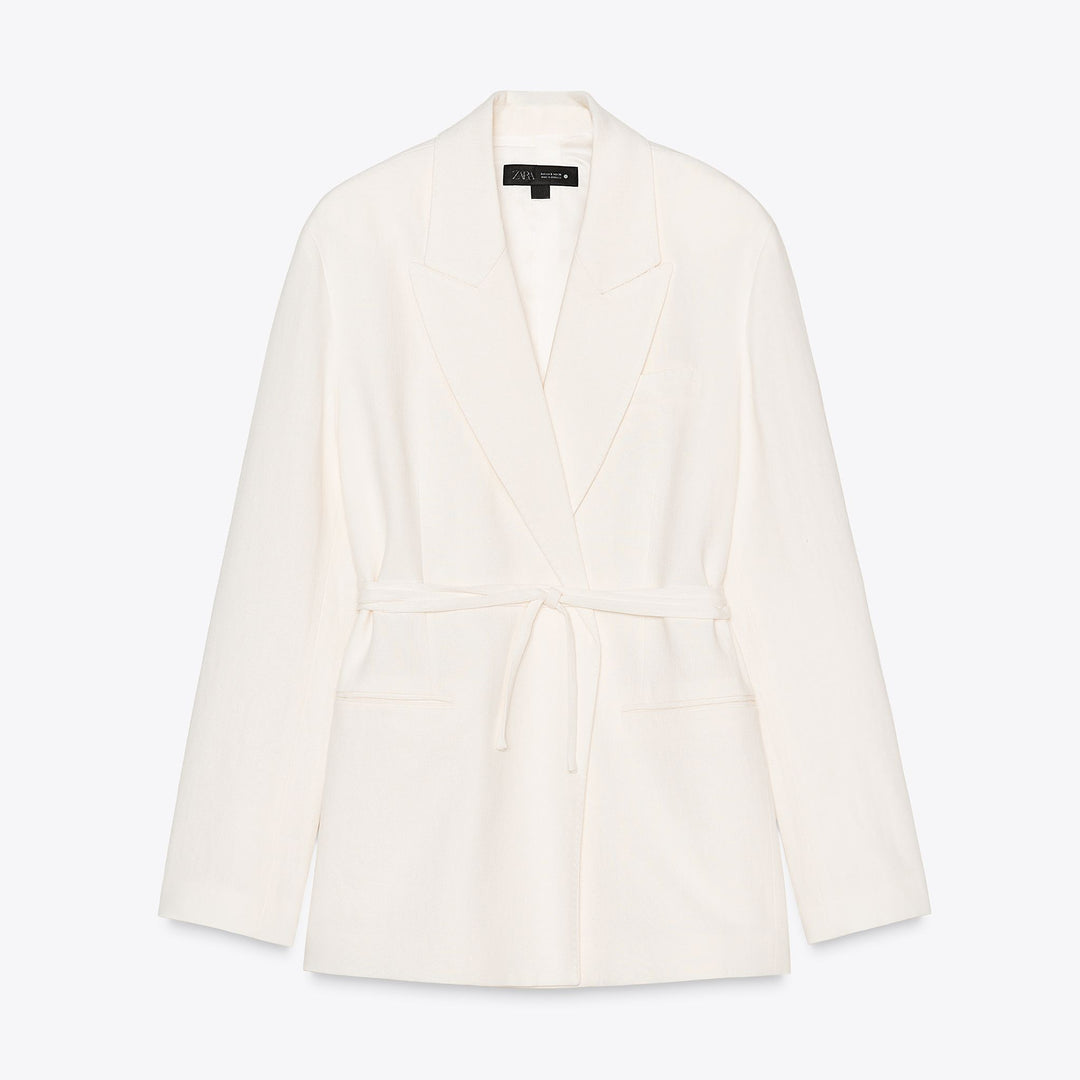 Moudda ZARA - Blazer Lin - Croisé & Ceinture - Tunisie 1