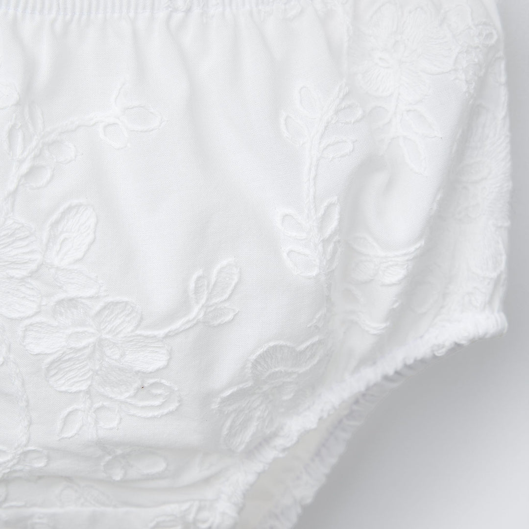 Moudda ZARA - Culotte Robe - Broderie Fleurs Blanc (4T) - Tunisie 4