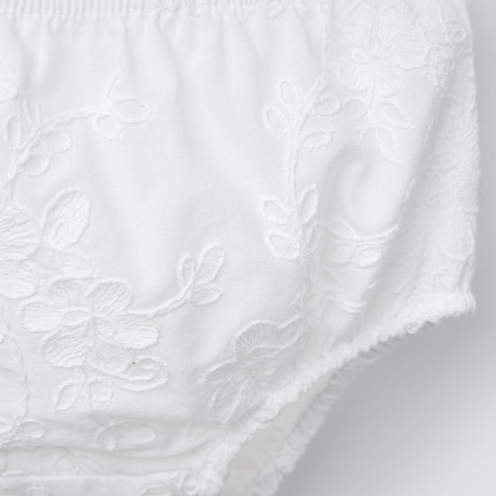 Moudda ZARA - Culotte Robe - Broderie Fleurs Blanc (4T) - Tunisie 4