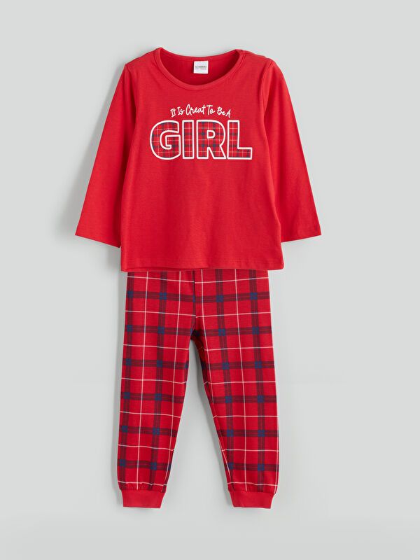 Moudda LC Waikiki - Sous-vêtement jersey pyjama manches longues milieu pour Filles - Tunisie 1