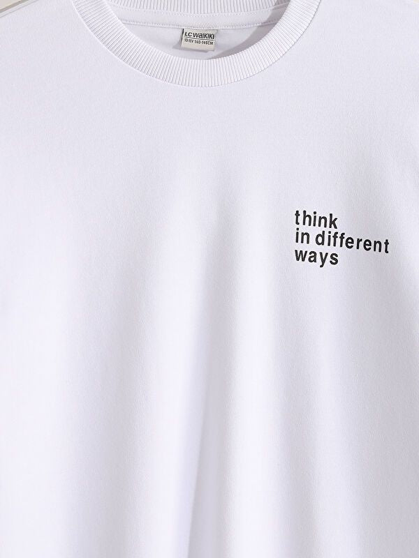 Moudda LC Waikiki - T-shirt en jersey manches longues Garçon Buxe blanc - Tunisie 4