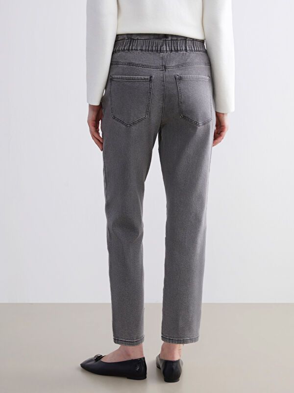 Moudda LC Waikiki - Pantalon tissé denim Femme Délage gris clair - Tunisie 4